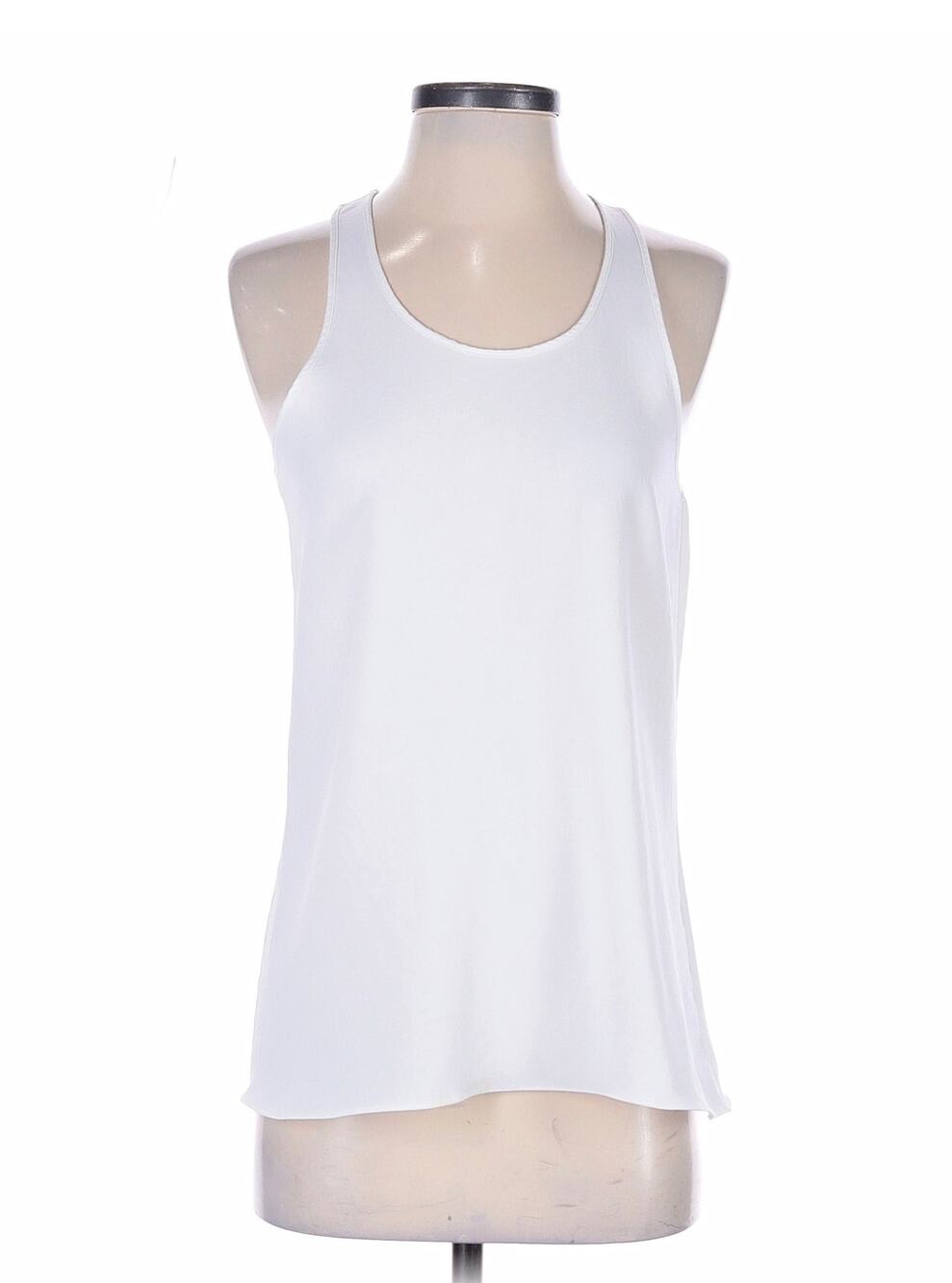MARNI White Sleeveless Scoop Neck Flowy Tank Top Sz. 38